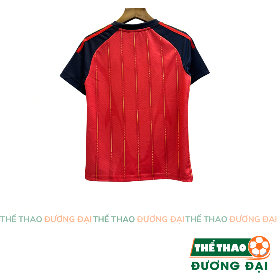 Quần Áo Bóng Đá Trẻ Em ĐT Tây Ban Nha Đỏ WC26 Thun Mè Thoáng Khí Thể Thao Đương Đại_thumbnail_1