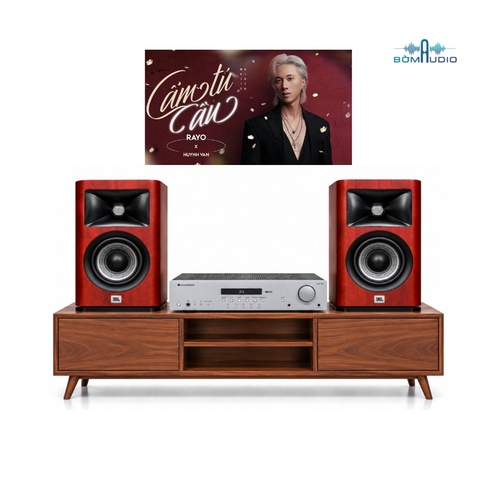 Combo Amply CAMBRIDGE AUDIO AXR100 + Loa Bookshelf JBL STUDIO 620 - CAJ3