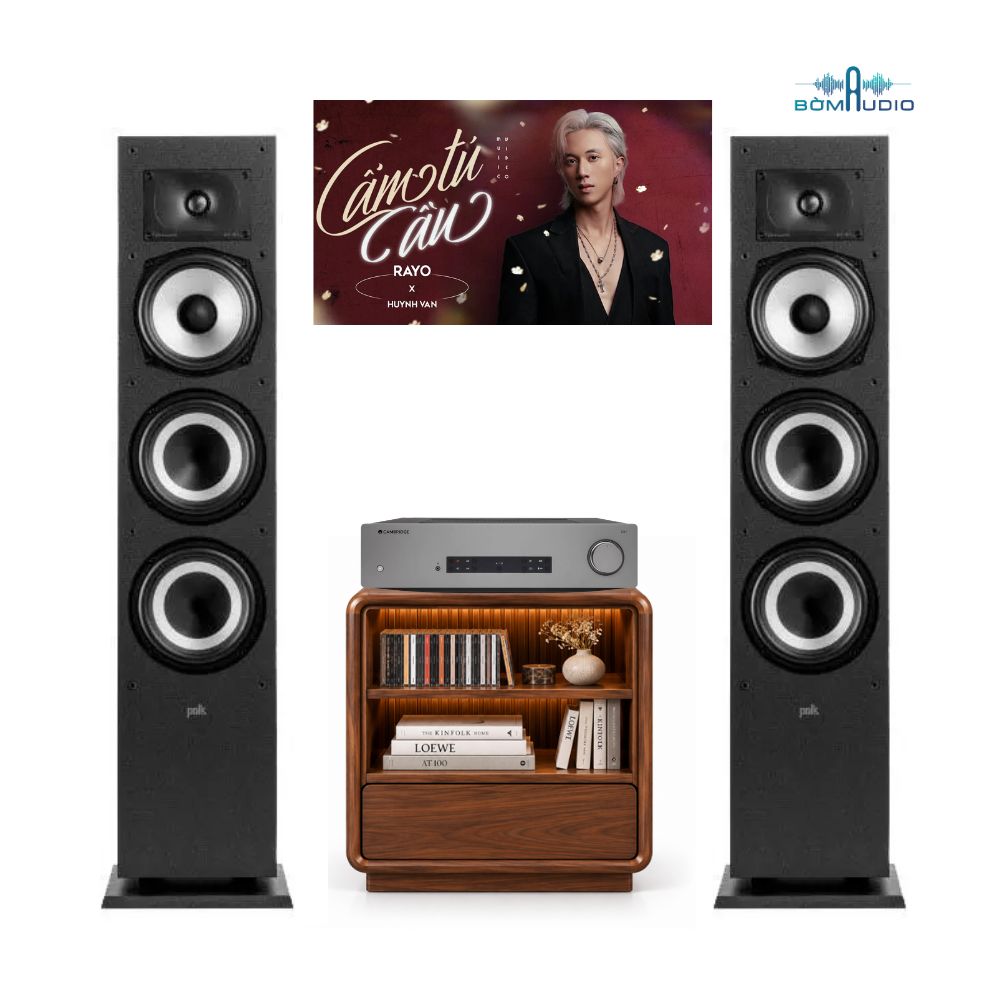 Combo Amply CAMBRIDGE AUDIO CXA81 MKII + Loa Cột POLK AUDIO MXT70 - CAP1