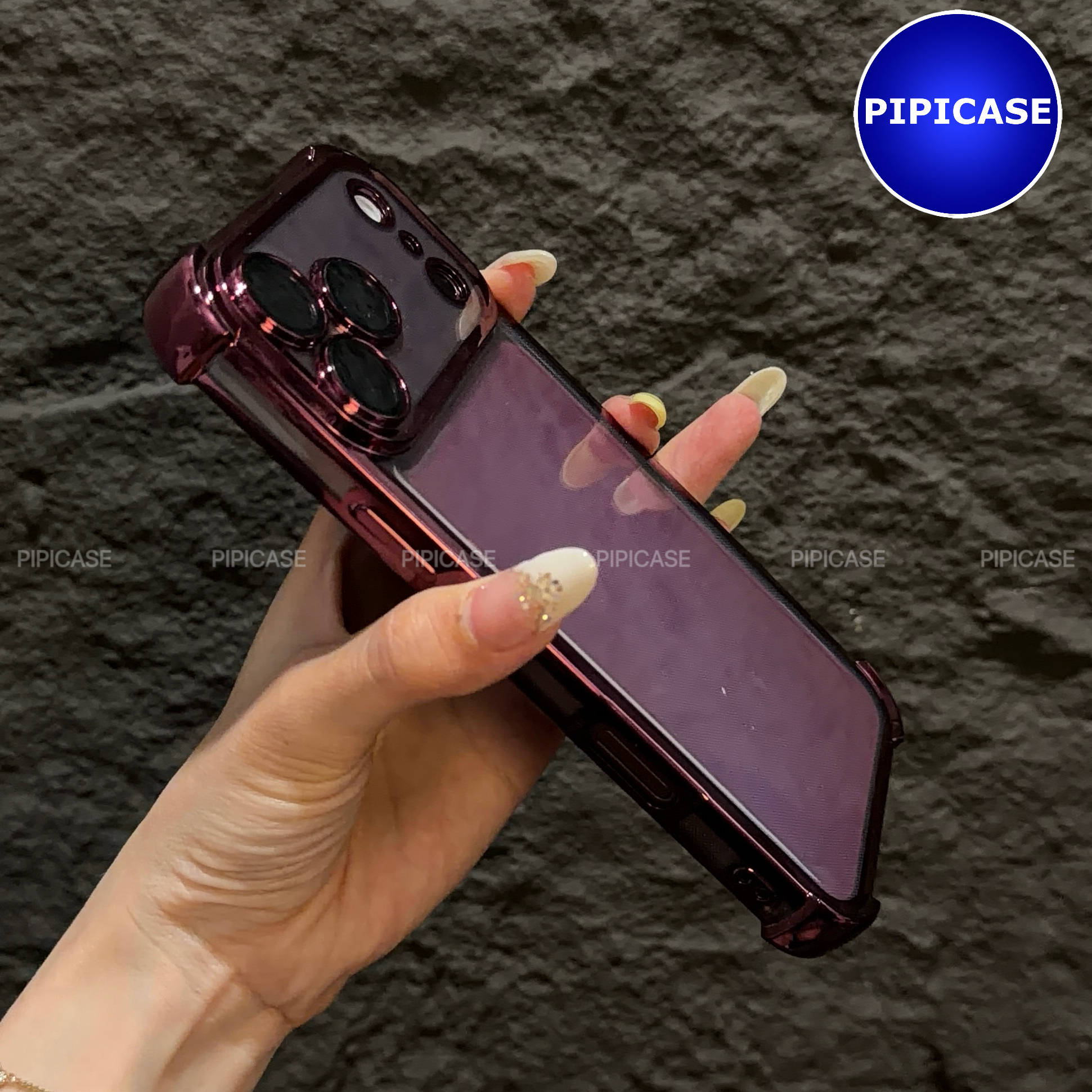 Ốp Lưng iPhone 18 Pro Max - Gu - Đỏ Burgundy_thumbnail_14