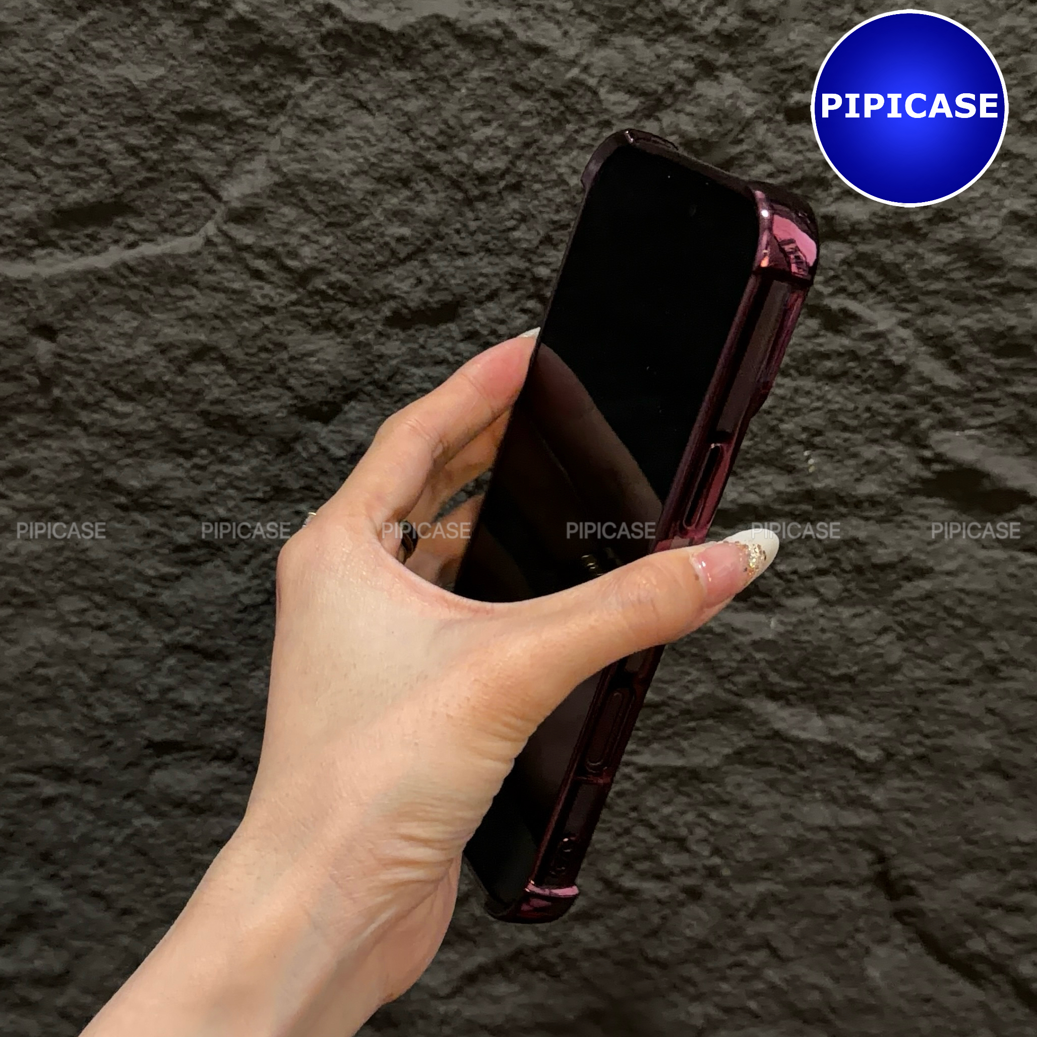 Ốp Lưng iPhone 18 Pro Max - Gu - Đỏ Burgundy_thumbnail_15
