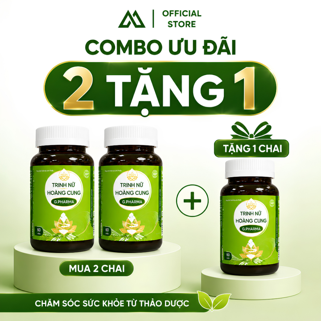 Thực phẩm bảo vệ sức khỏe TRINH NỮ HOÀNG CUNG G.PHARMA ( Hộp 1 lọ x 60 viên )_thumbnail_1