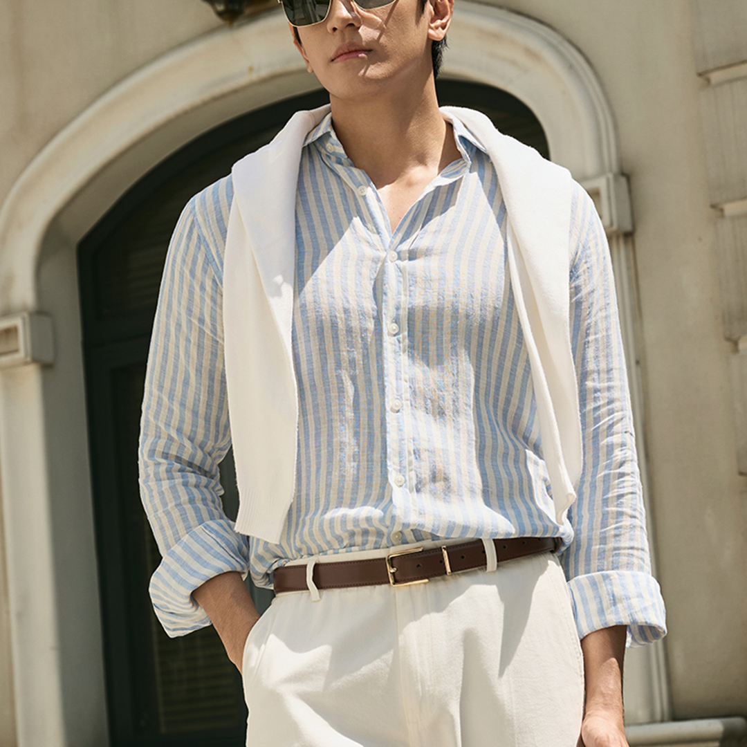 Áo Sơ Mi Premium Linen Sọc