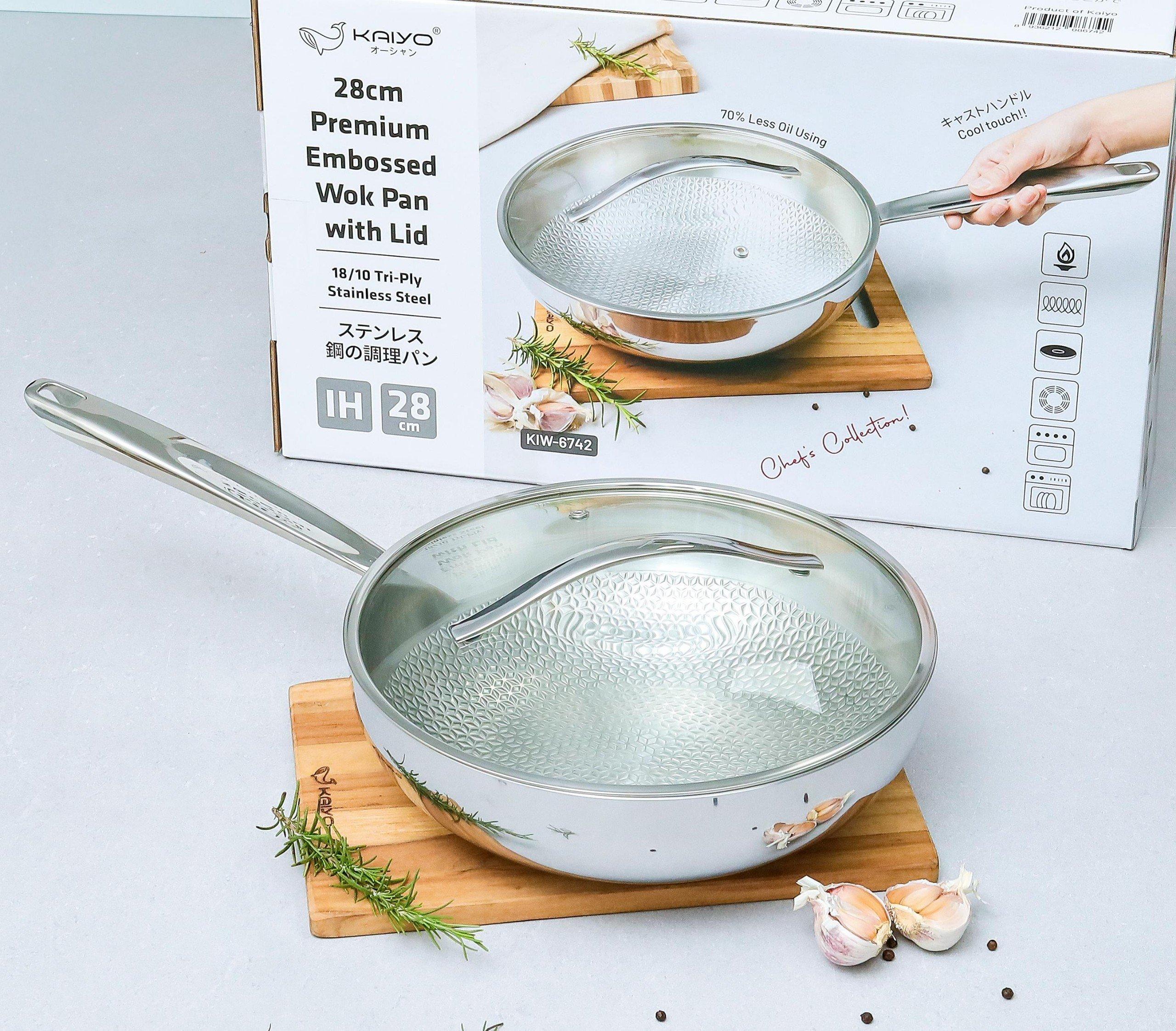 Chảo inox Vân Nổi Embrossed Silver Crown Kaiyo_thumbnail_15