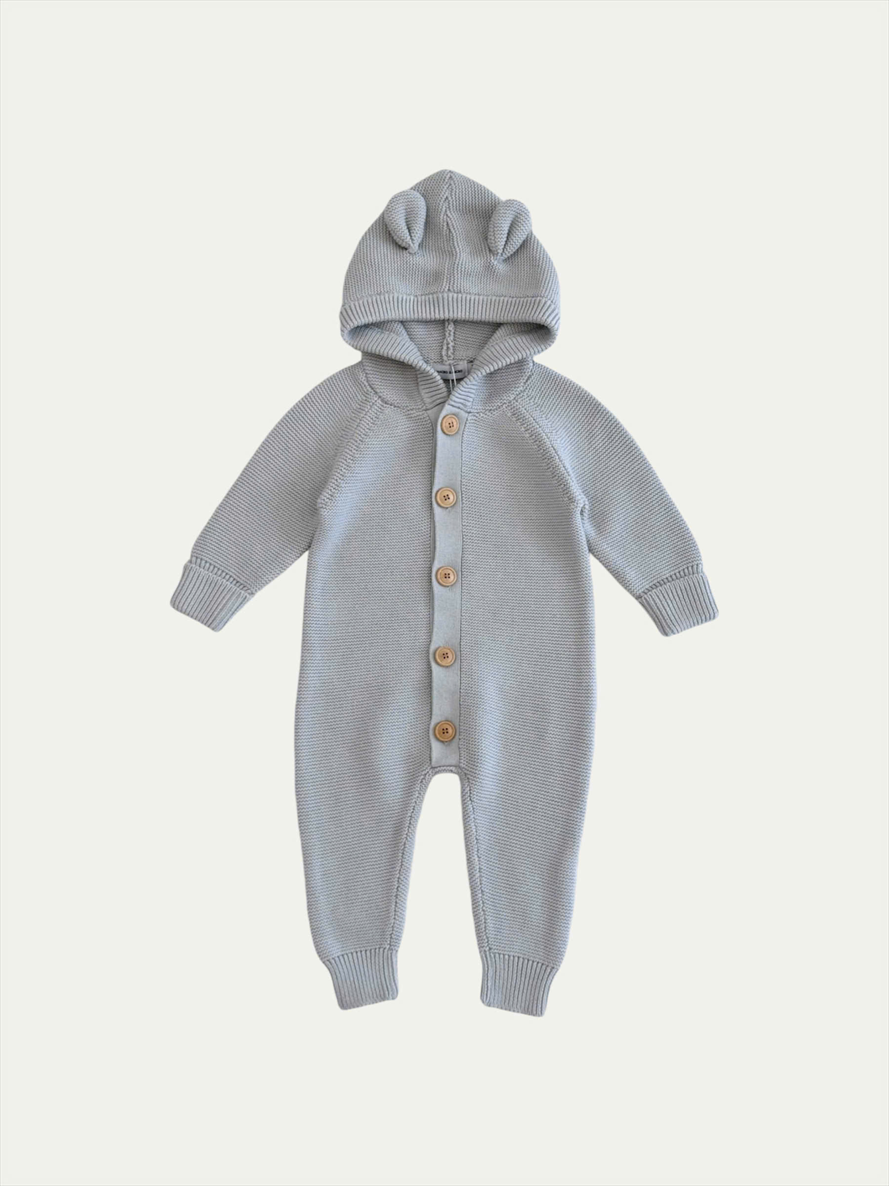 Bear Knitted Overalls