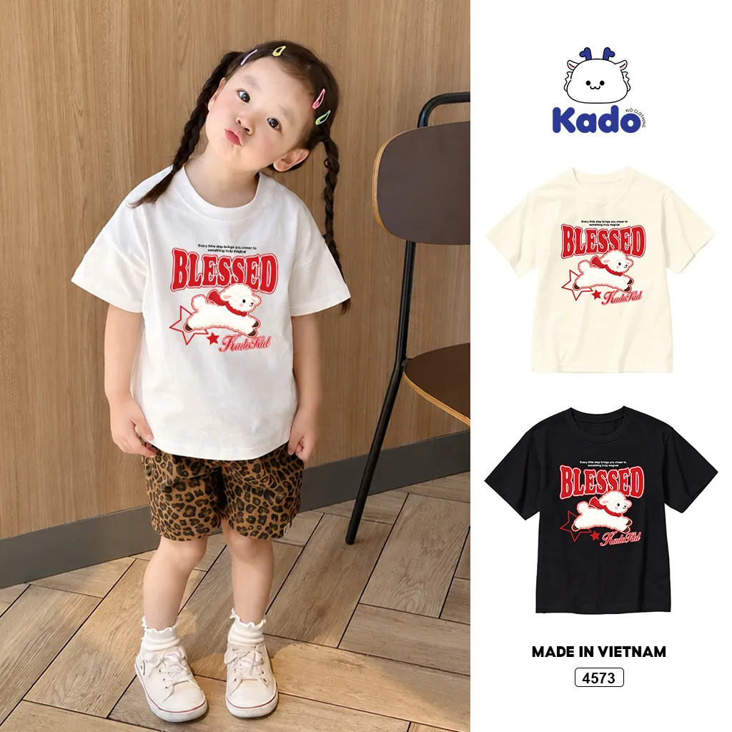 Áo thun trẻ em Kado hình cừu dễ thương 4573