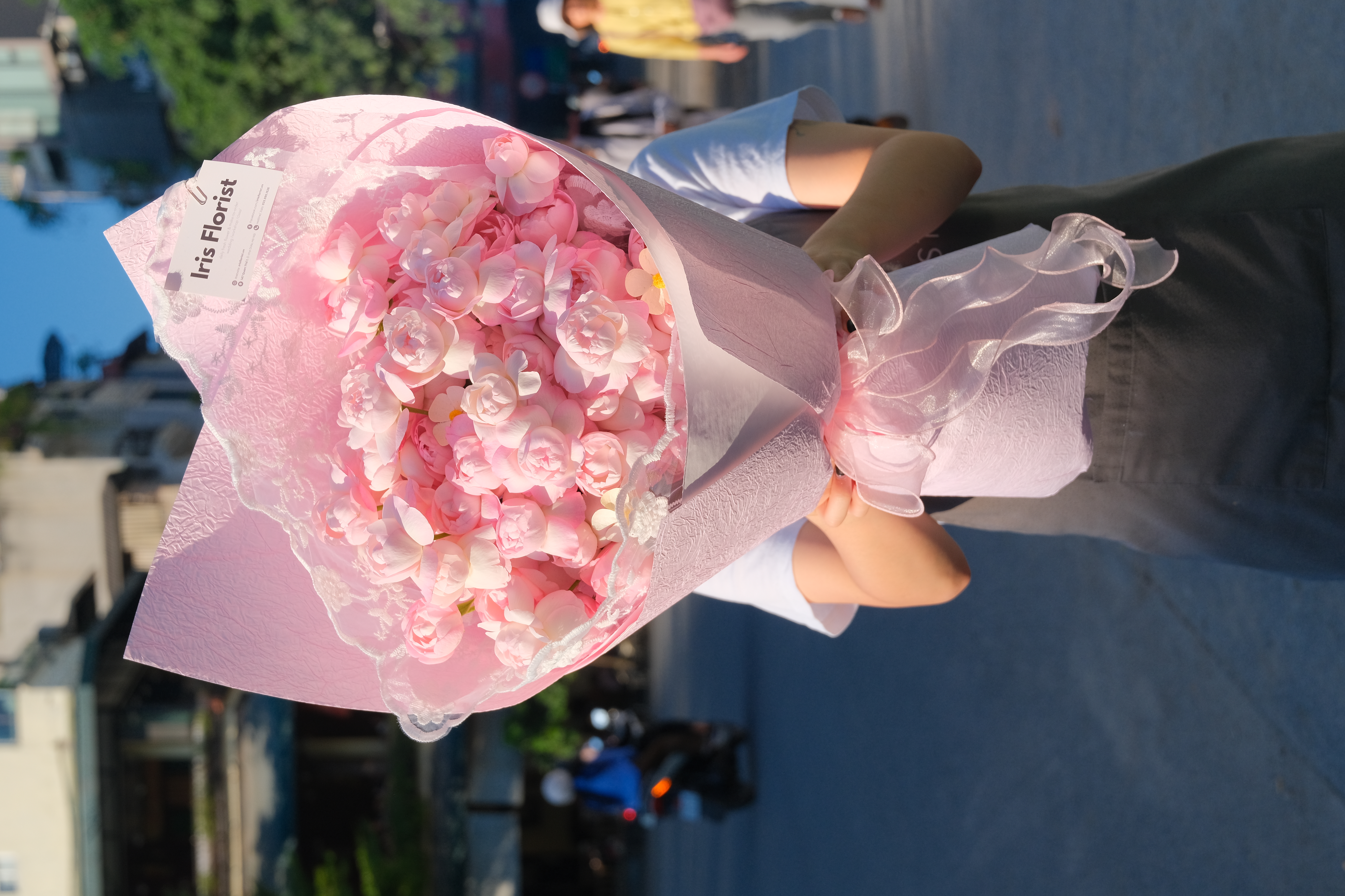 Sweet Marshmallow - Bó hoa hồng chùm Plume - Size M_thumbnail_3