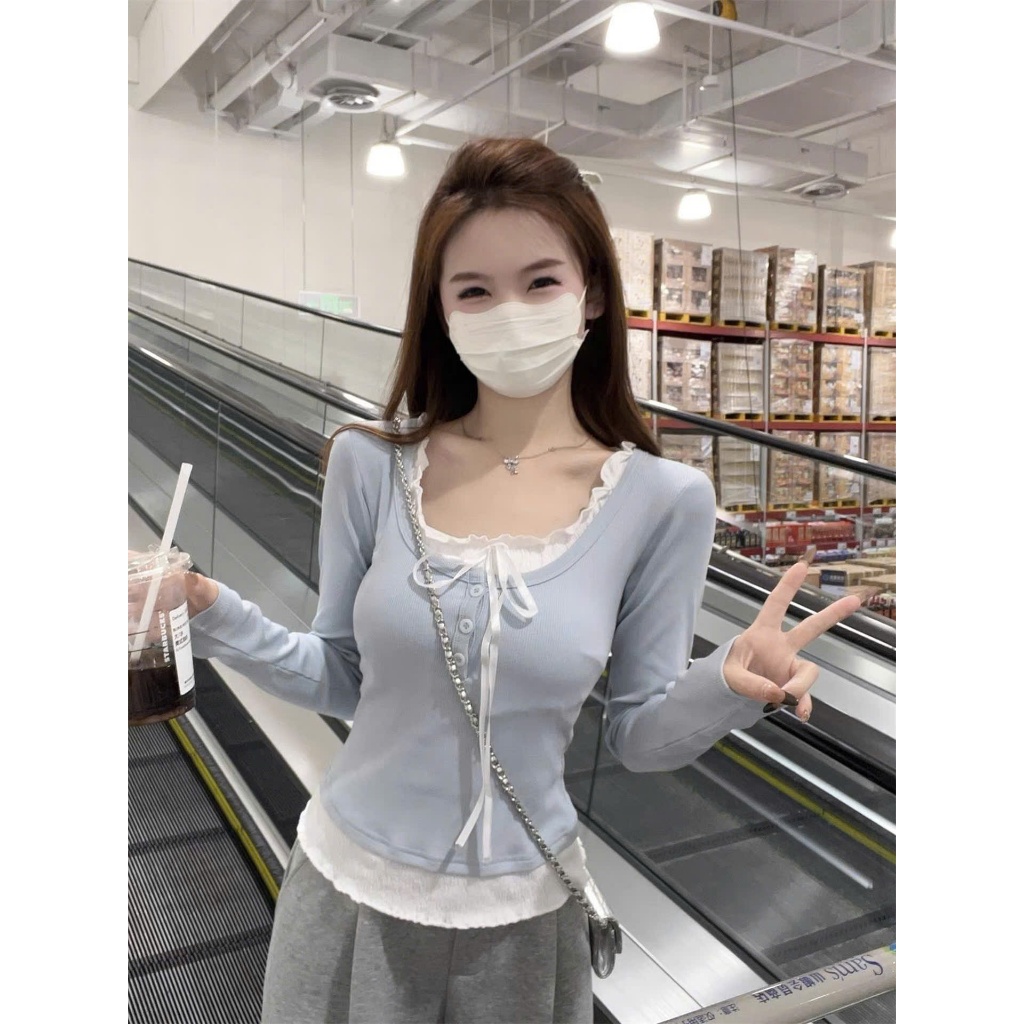 Áo thun tay dài phối dây bèo nơ - ATDBN01_thumbnail_3