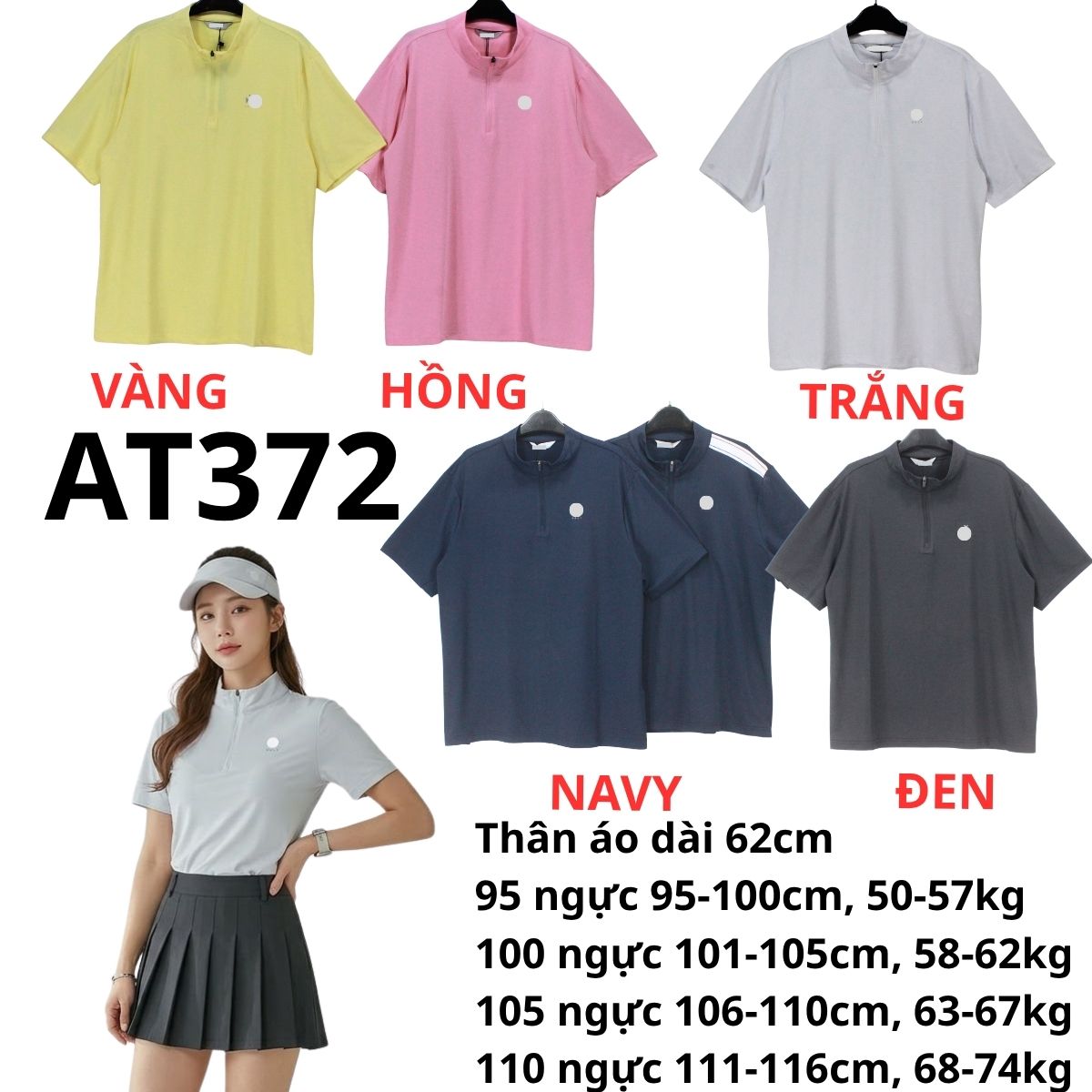 AT372 Áo Thun Thể Thao Hàn