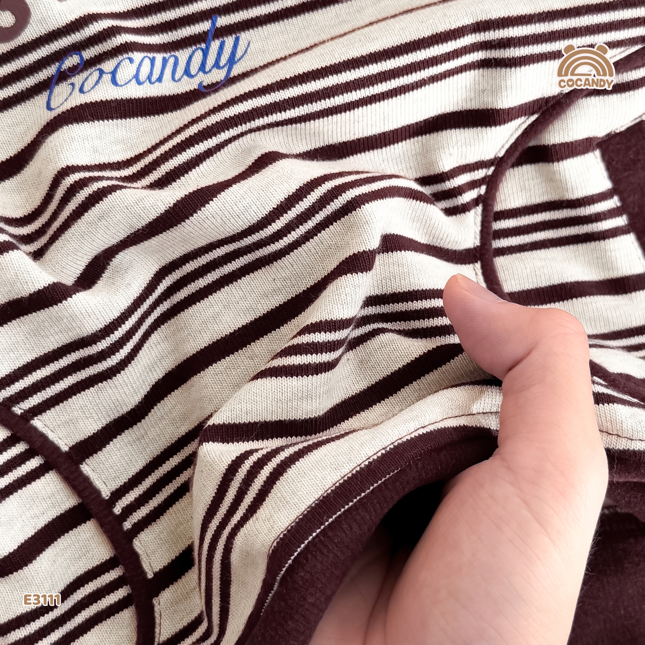 Áo dài kẻ ĐỎ sweater túi ốp sườn_thumbnail_5