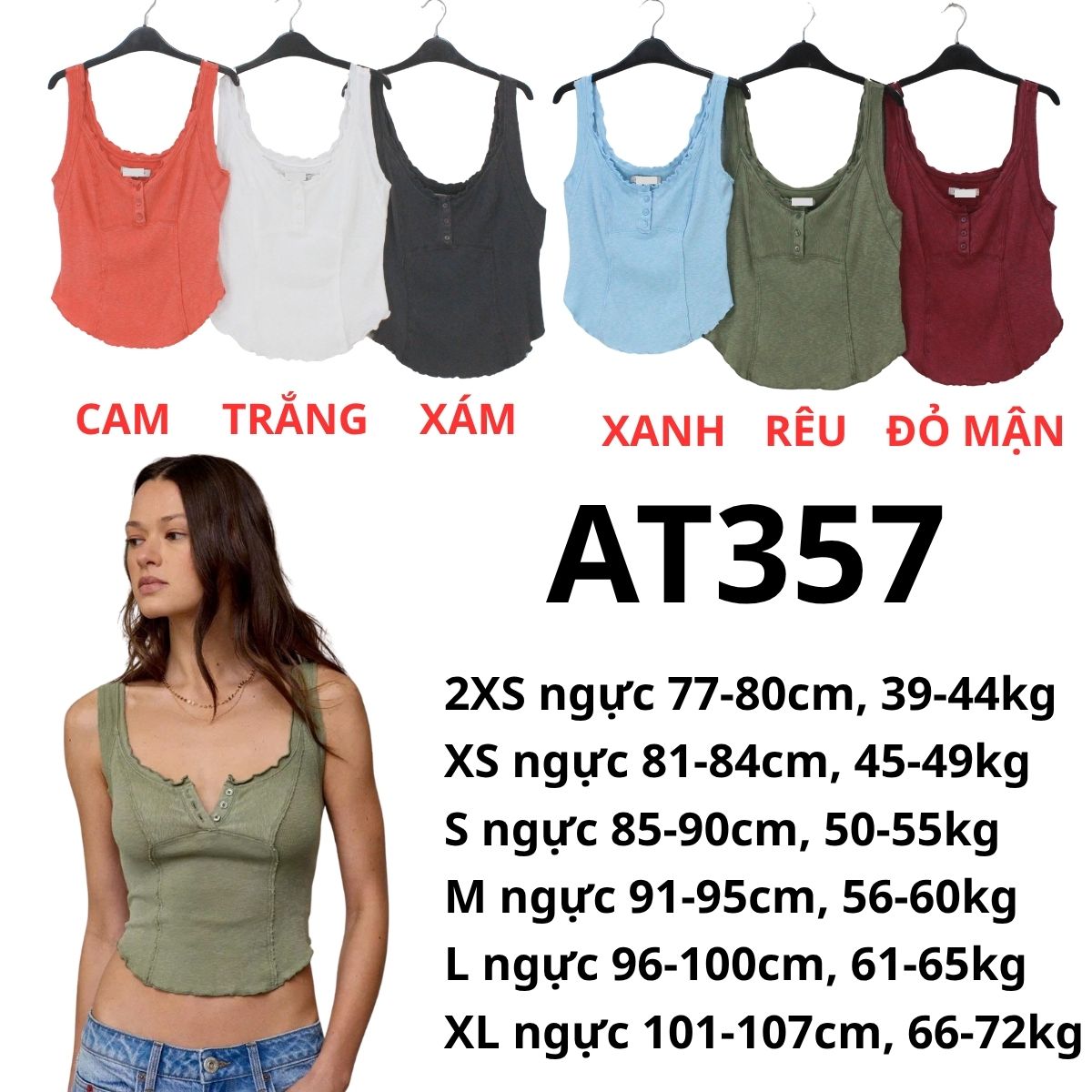 AT357 - Áo thun 3 lỗ