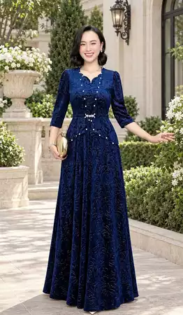 Đầm đỏ dáng dài N832_thumbnail_1