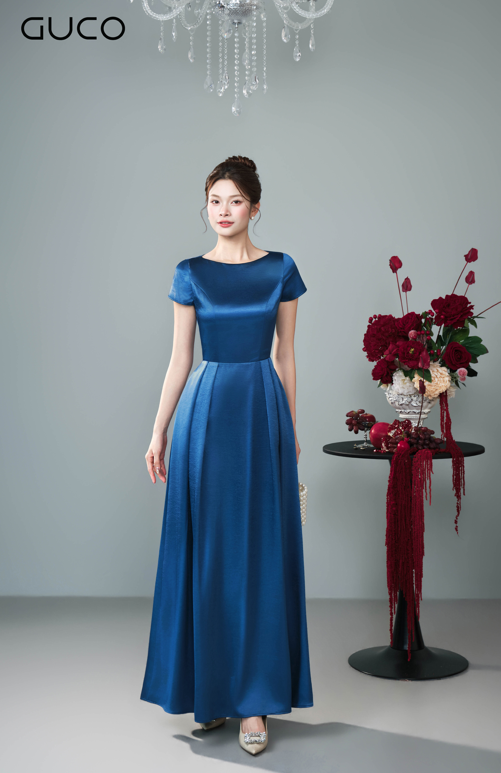 Đầm Dạ Hội Xanh Sapphire Cổ Thuyền - 5269_thumbnail_1