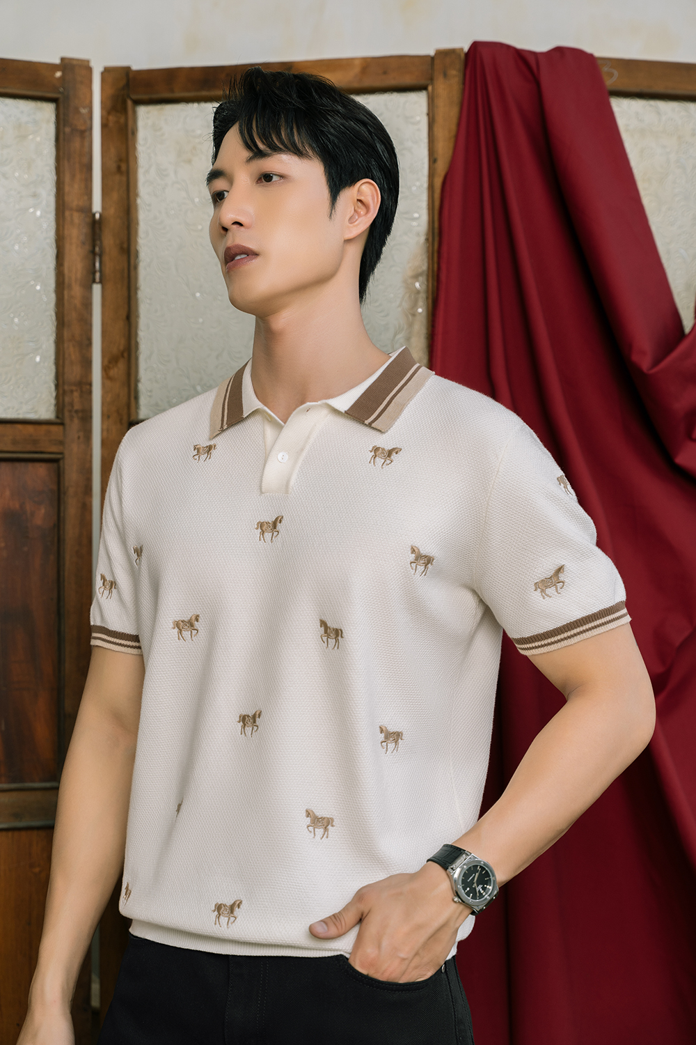 Áo Polo Dệt Kim By Cotton SS2 Thêu Ngựa_thumbnail_7