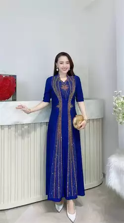 Đầm dáng dài sắc bạc M742_thumbnail_7
