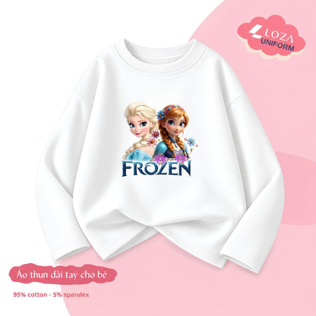 Áo thun dài tay bé gái hình Elsa - Loza KT3799_thumbnail_4