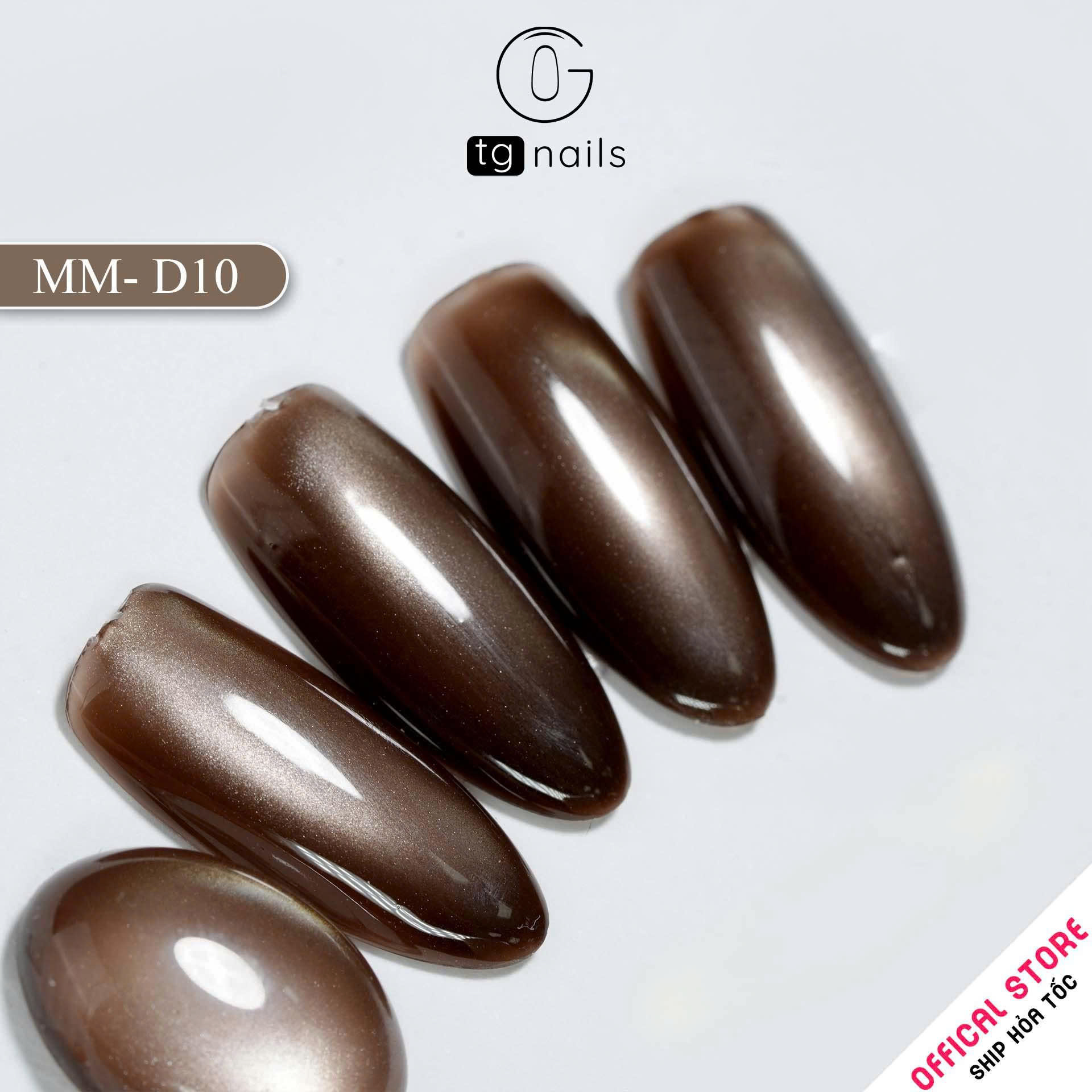 Sơn móng TG Nails gel. Khối lượng tịnh: 10g/ lọ. Nhãn hàng TG nail gel - Mắt mèo đậm_thumbnail_13