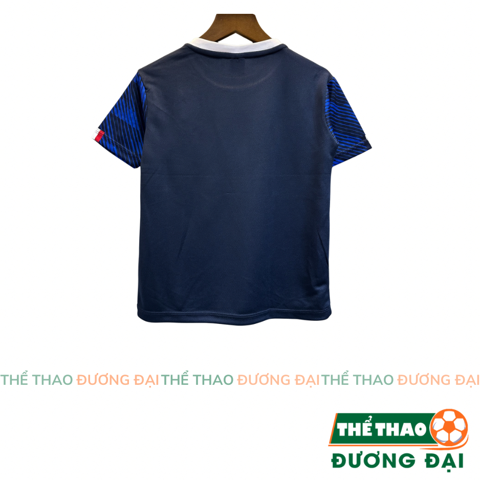 Quần Áo Bóng Đá Trẻ Em ĐT Pháp Xanh Đen WC26 Thun Mè Thoáng Khí Thể Thao Đương Đại_thumbnail_1