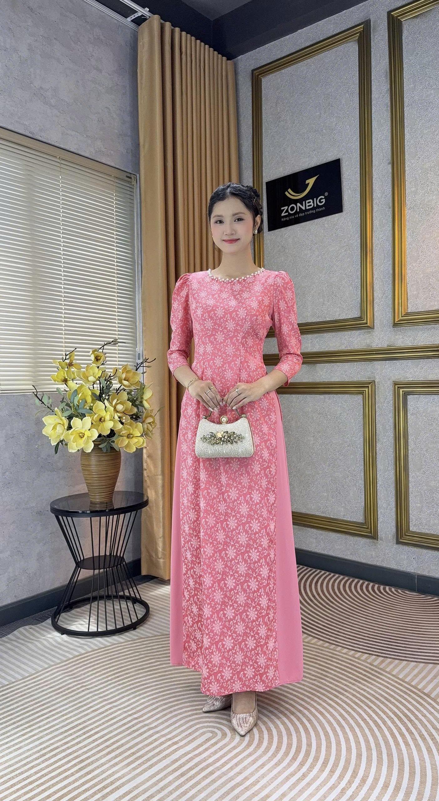 Đầm giả áo dài - Y2235 - Thương hiệu ZONBIG