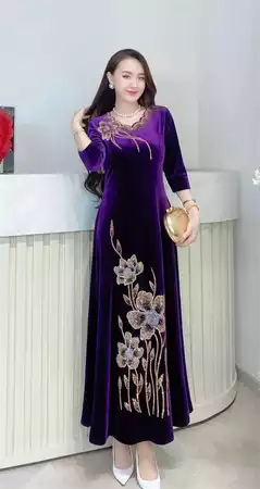 Đầm hoa dáng dài L748_thumbnail_2