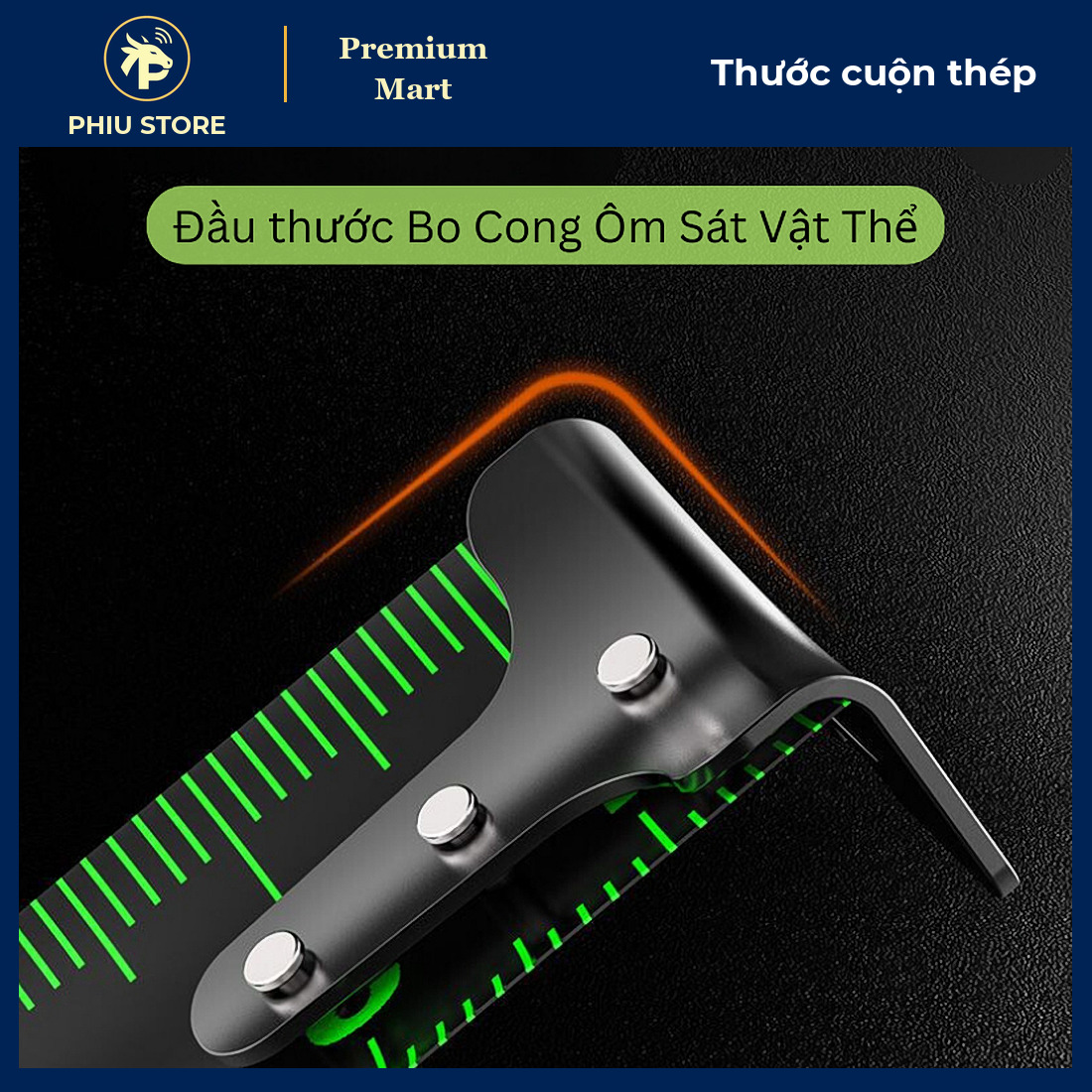 Thước Cuộn Thép 10 M Bản Rộng 25 Mm Phủ Huỳnh Quang, Tự Khóa Có Kẹp - Thước Kéo, Thước Rút Cầm Tay - PHIU STORE_thumbnail_4