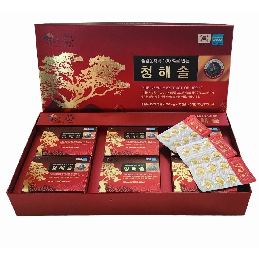 Tinh dầu thông đỏ Cheong Hae Sol 180 Viên