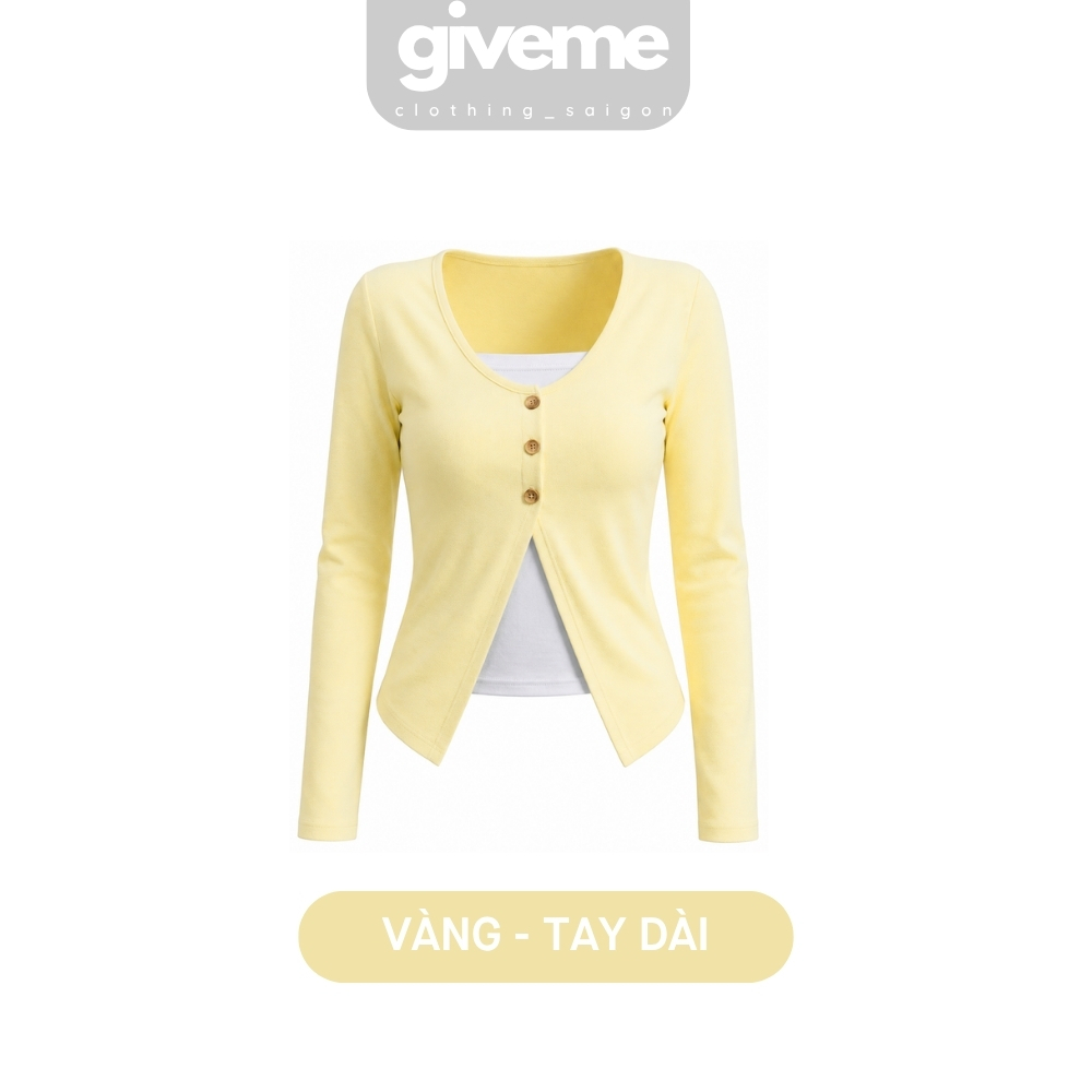 Áo thun tay dài phối cardigan 3 cúc - CDGD3CUC_thumbnail_1