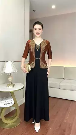 Đầm phối hai tông màu B830_thumbnail_4