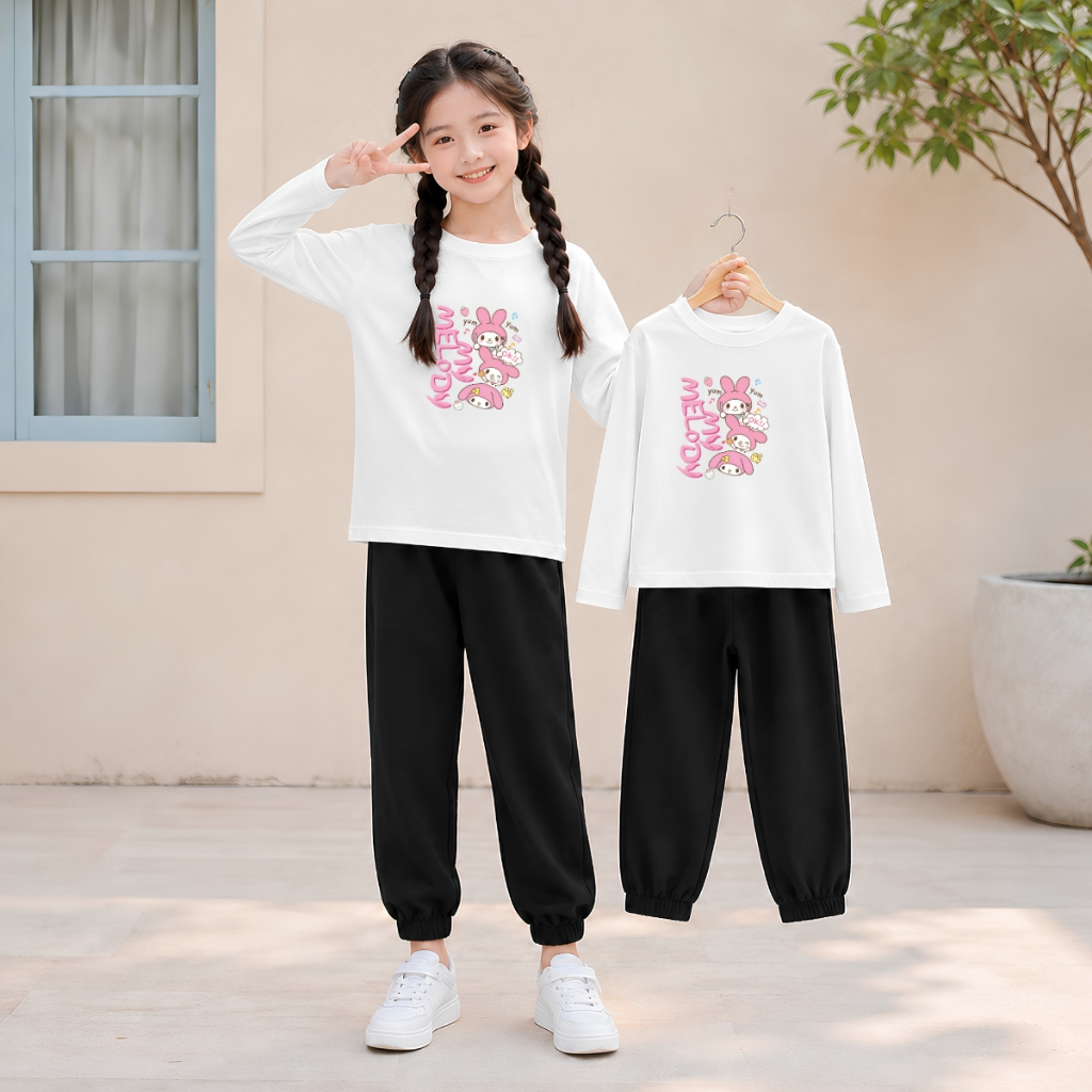 Set bộ Thu - Đông chất liệu cotton bé gái in 3 hình Medoly - Loza Kids BW727_thumbnail_0
