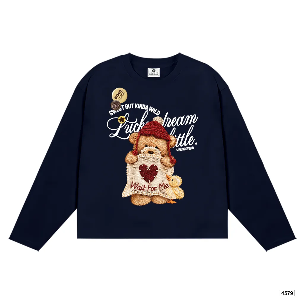 Áo tay dài unisex Miucho form boxy cổ tròn vải tici ATD00060 4579_thumbnail_11