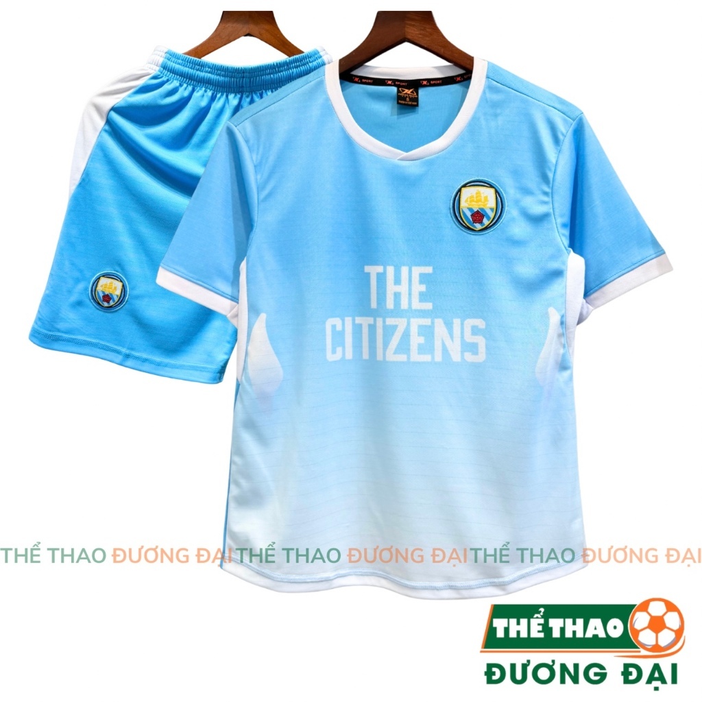 Quần Áo Bóng Đá Citizens Biển 26/27 Thun Mè S-COMF Thoáng Khí Thể Thao Đương Đại