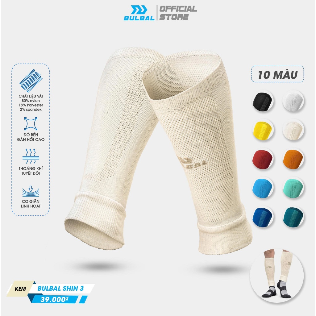 Tất Vớ Ống Bóng Đá Bulbal Shin 3 (1 Đôi) Bảo Vệ Bắp Chân Ống Đồng Thể Thao Đương Đại_thumbnail_9
