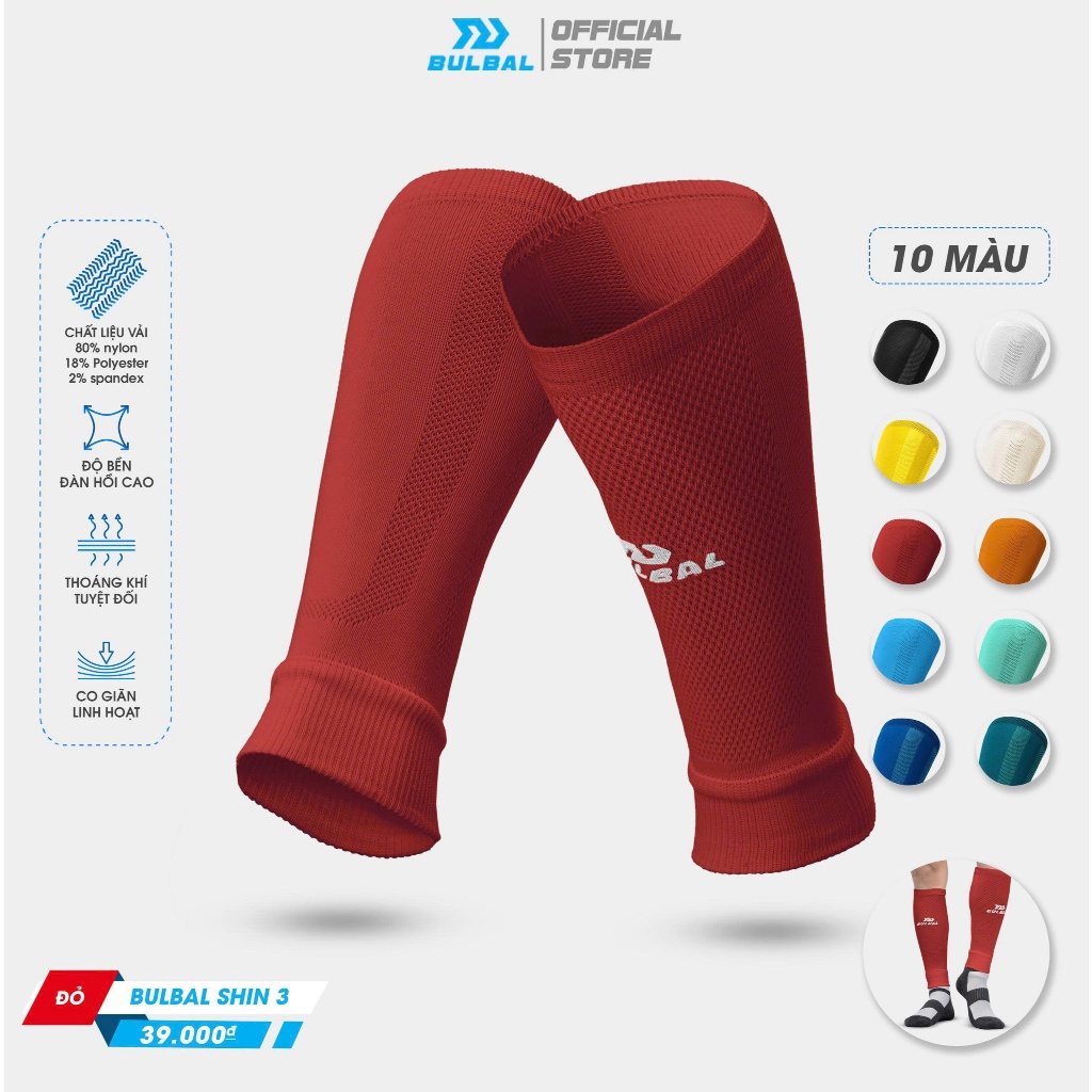 Tất Vớ Ống Bóng Đá Bulbal Shin 3 (1 Đôi) Bảo Vệ Bắp Chân Ống Đồng Thể Thao Đương Đại_thumbnail_8