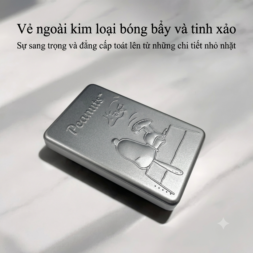 Pin Sạc Dự Phòng MagSafe Peanuts Snoopy – Không Dây 15W & PD 20W_thumbnail_2