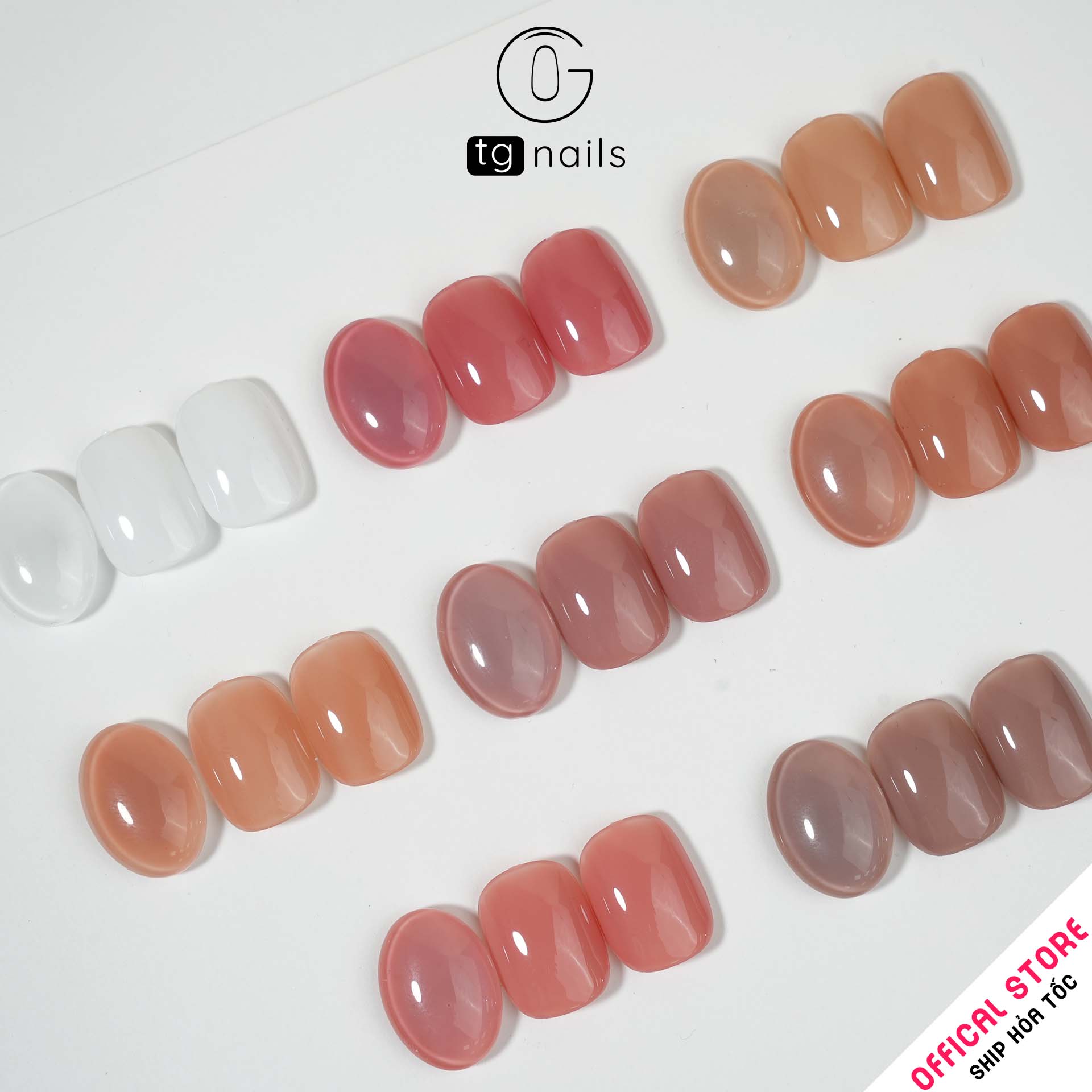 ComBo 8 màu Thạch Đục TG Nails kèm bảng màu_thumbnail_2