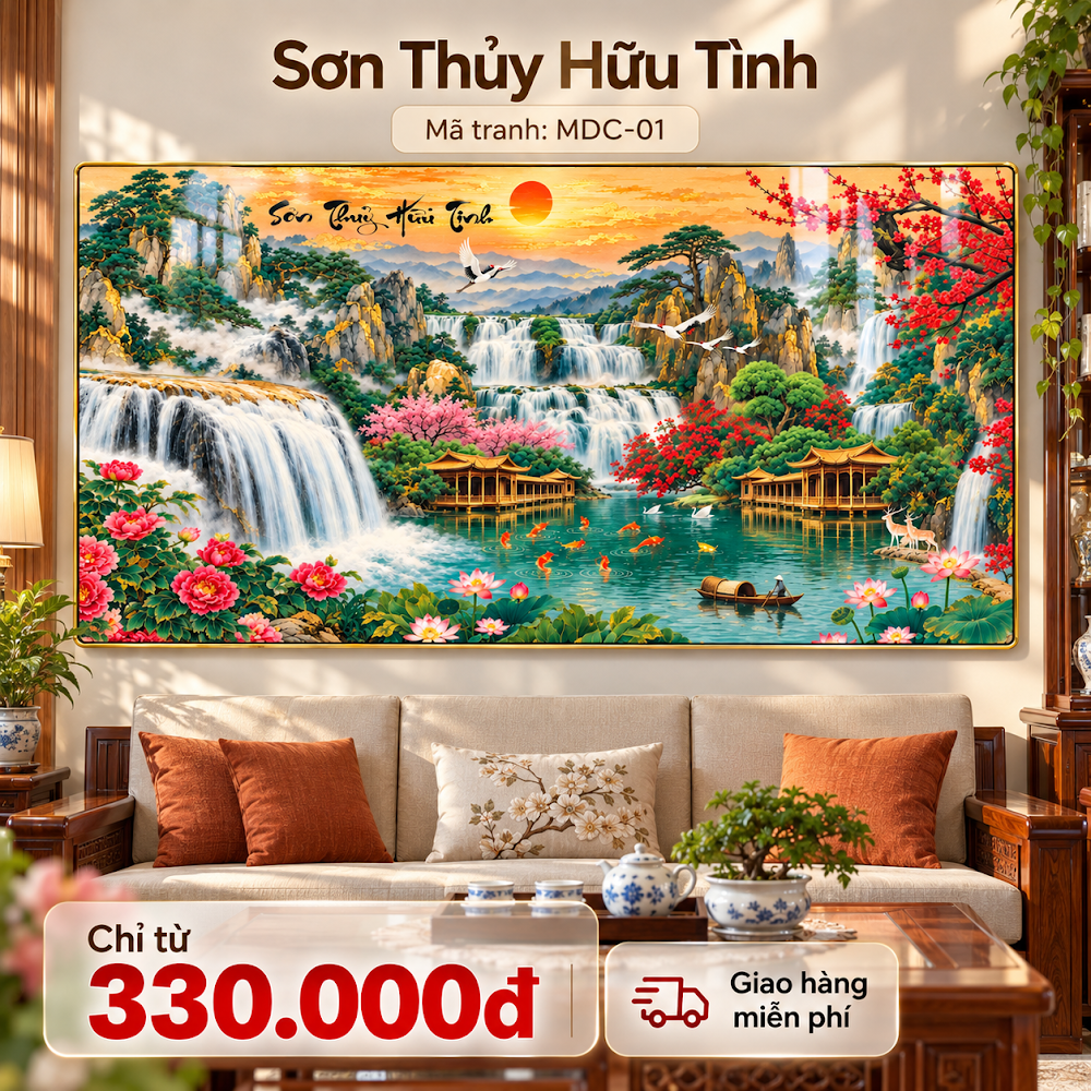 Tranh Sơn Thủy Hữu Tình