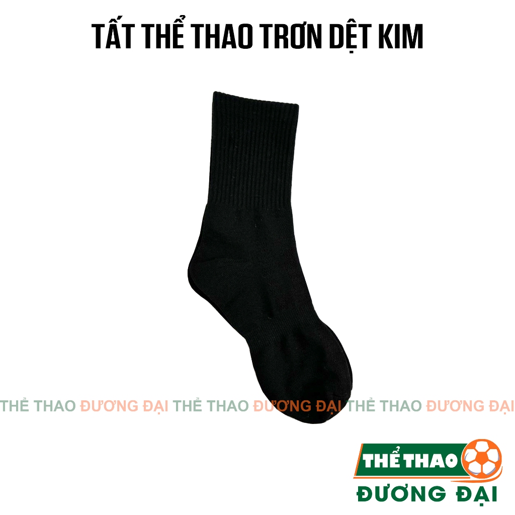 Tất Vớ Dệt Kim Thể Thao Trơn (1 Đôi) Tất Đá Bóng Khử Mùi Kháng Khuẩn Thể Thao Đương Đại_thumbnail_1