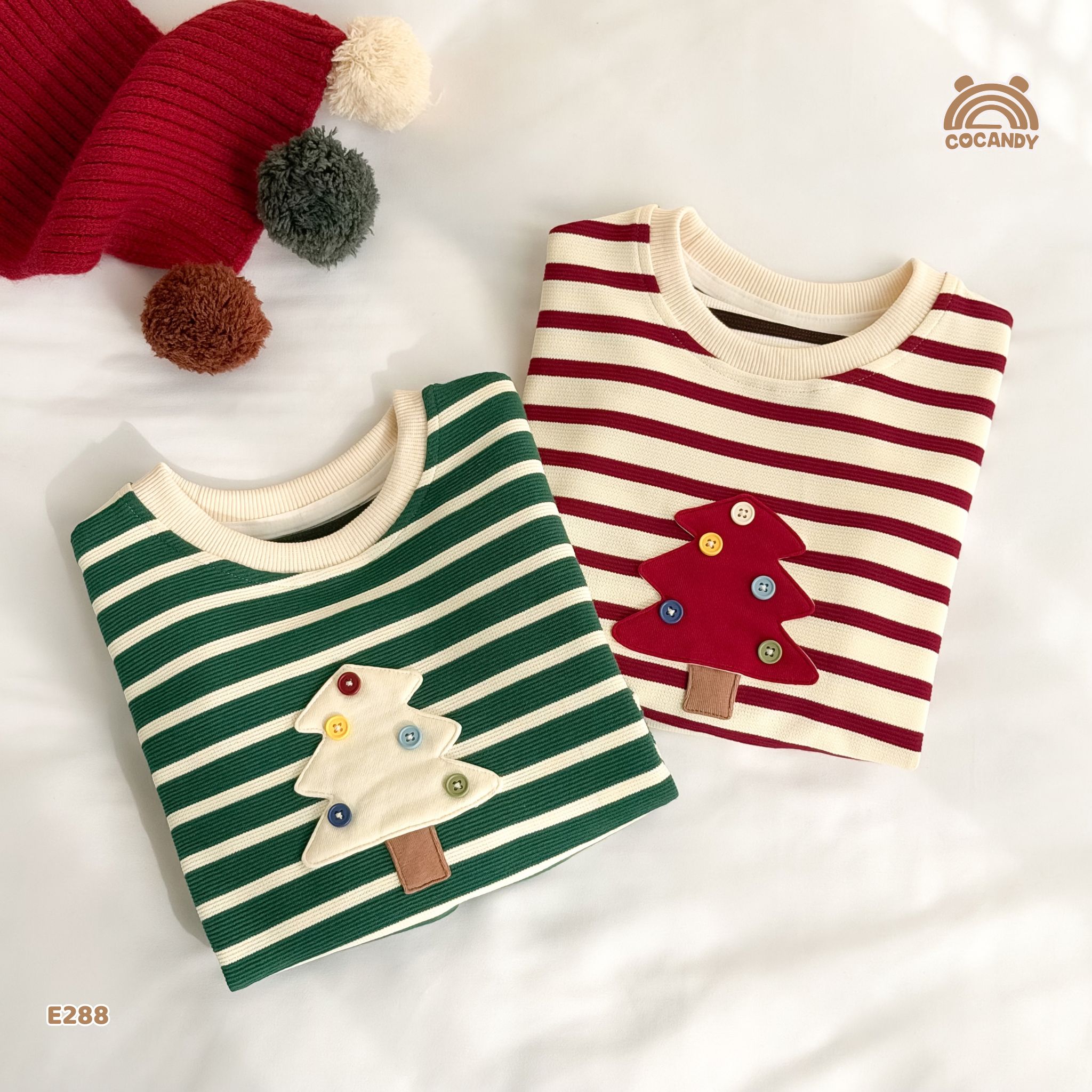 Áo dài kẻ ĐỎ BE hình cây thông_thumbnail_8