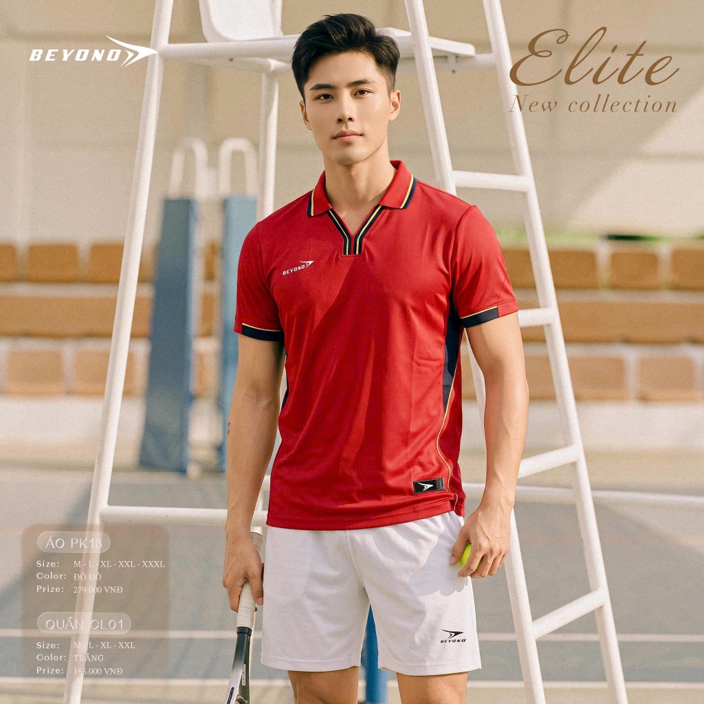 Áo Thể Thao Cổ Polo Beyono Elite PK18 Vải B-Airweave Thoáng Khí Thể Thao Đương Đại_thumbnail_1