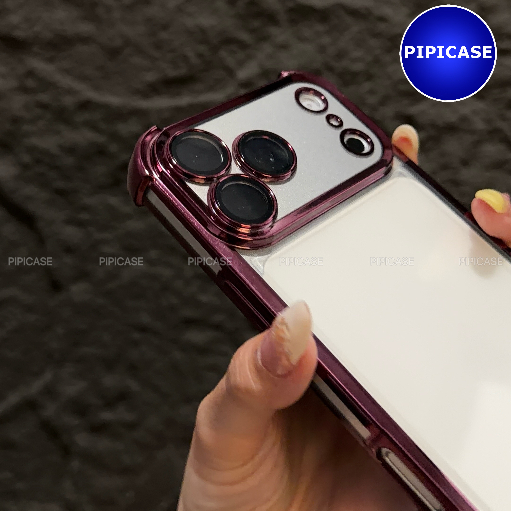 Ốp Lưng iPhone 17 Pro Max - Gu - Đỏ Burgundy_thumbnail_4