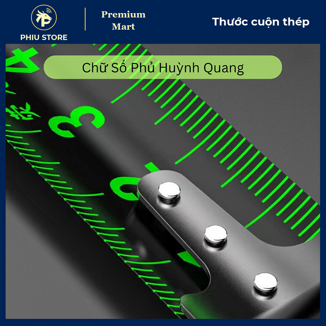 Thước Cuộn Thép 10 M Bản Rộng 25 Mm Phủ Huỳnh Quang, Tự Khóa Có Kẹp - Thước Kéo, Thước Rút Cầm Tay - PHIU STORE_thumbnail_2