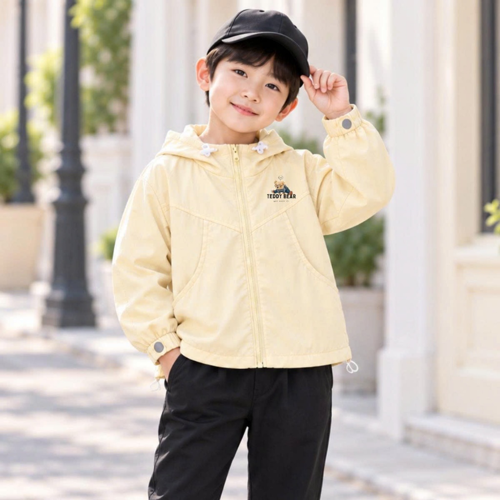 Ao gió bé trai hình Teddy Bear -  Loza Kids AJ3749_thumbnail_0
