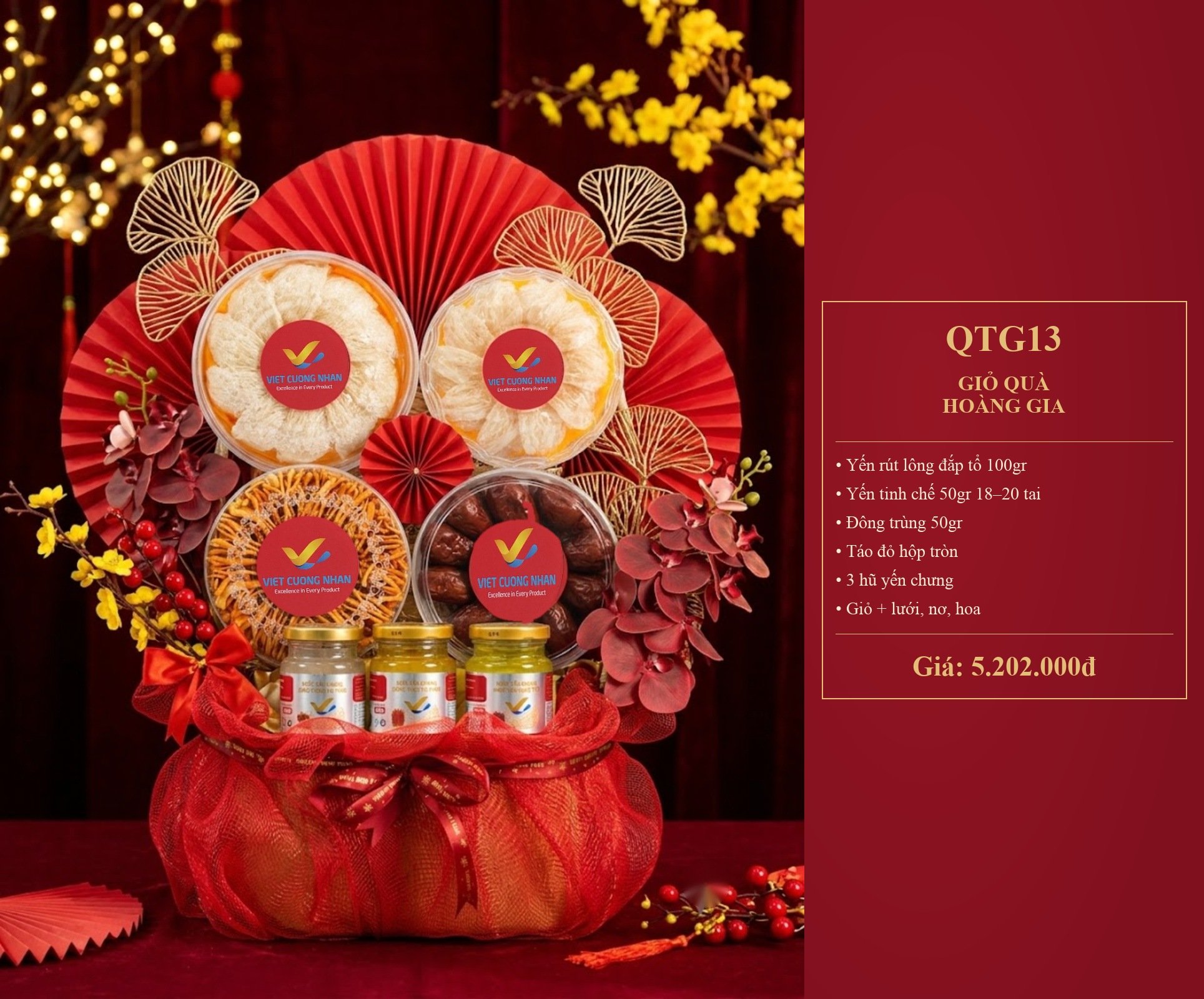 [QT47] GIỎ QUÀ HOÀNG GIA