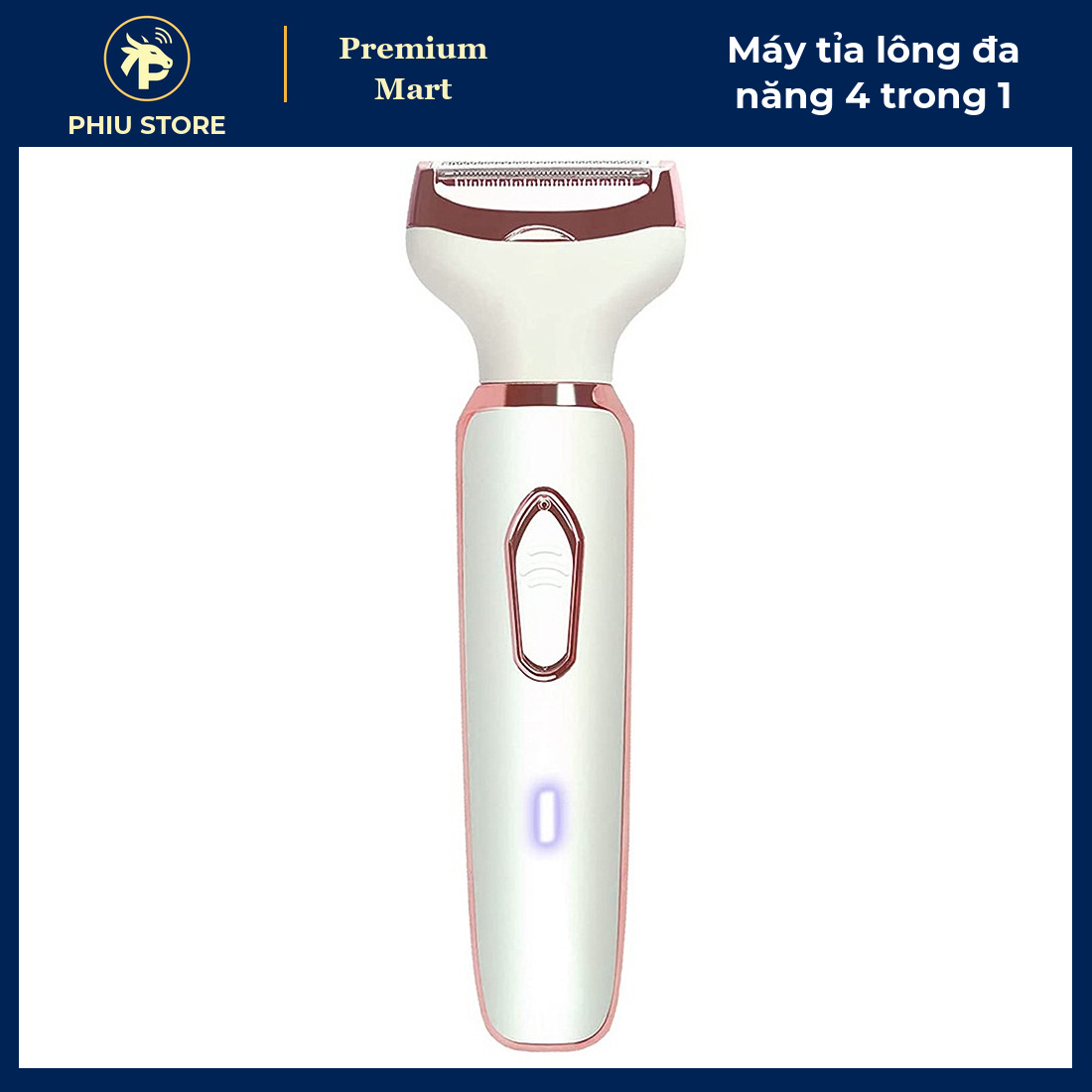 Máy Cạo Lông, Tỉa Lông Mày, Lông Mũi, Cạo Lông Mặt Đa Năng 4 Đầu Sạc USB Cho Nữ - PHIU STORE_thumbnail_1
