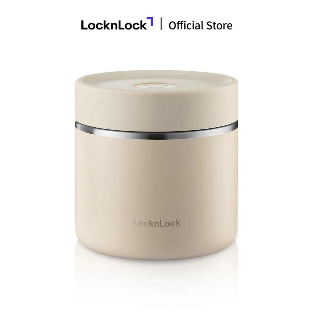 Bộ hộp cơm giữ nhiệt Lock&Lock Pump Vacuum Lunch Box (300ml*2, 500ml*1, bộ đũa và thìa, túi) LHC8052S02_thumbnail_2