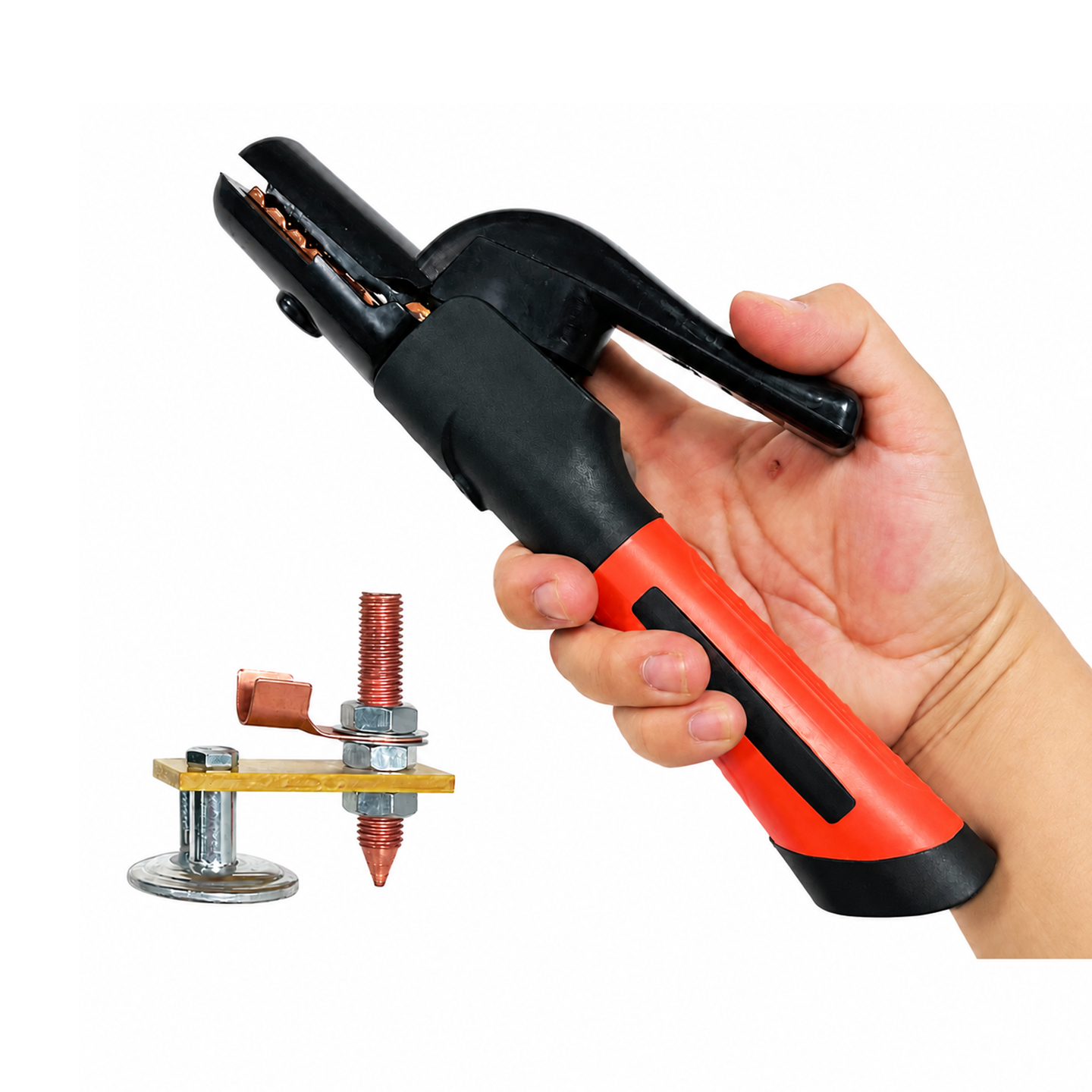 Kìm hàn 800A Lõi đồng + Kẹp mát nam châm
