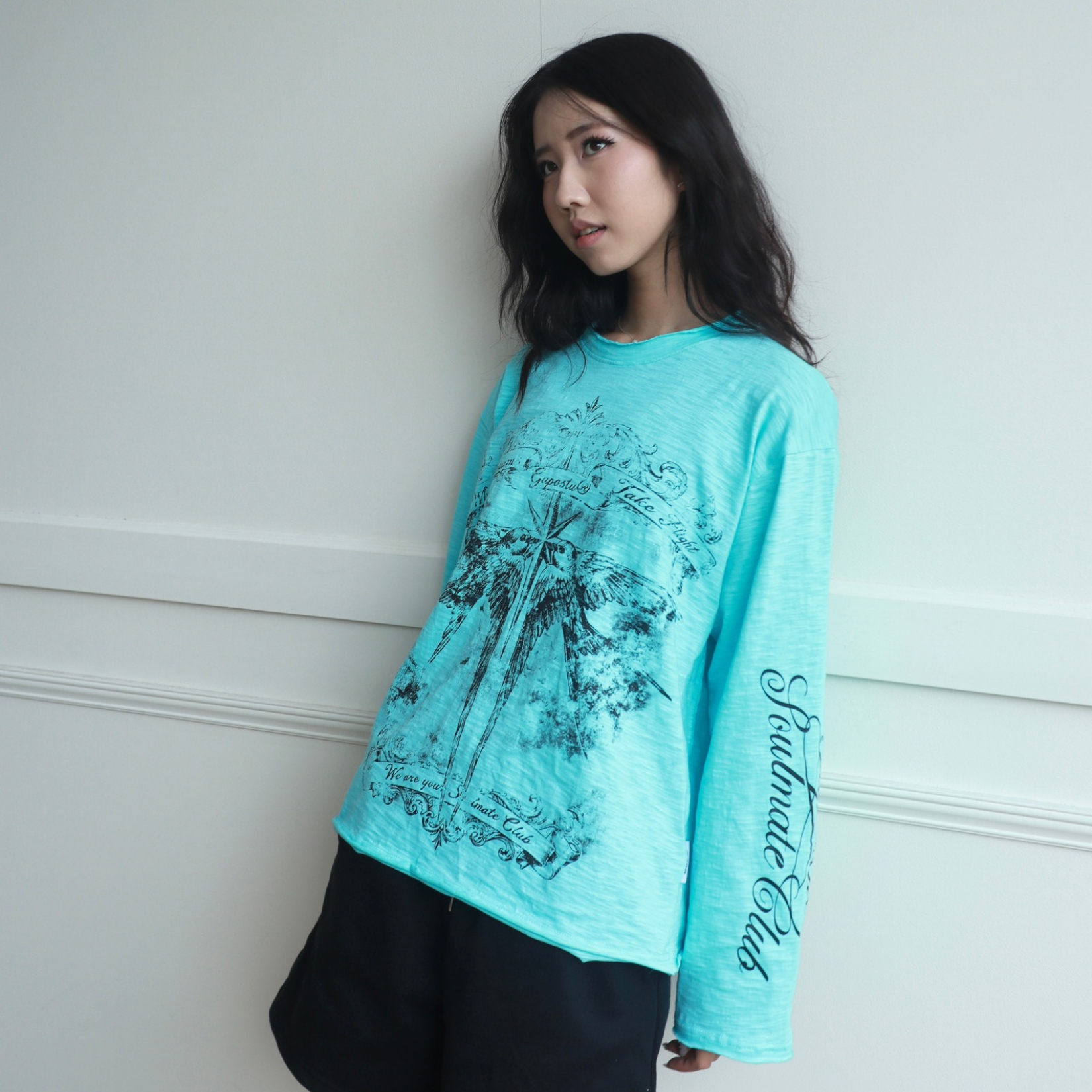 Áo Thun Xược Tay Dài GUPO Take Flight Cotton Slub Form Rộng Unisex Local Brand - ATX02_thumbnail_8