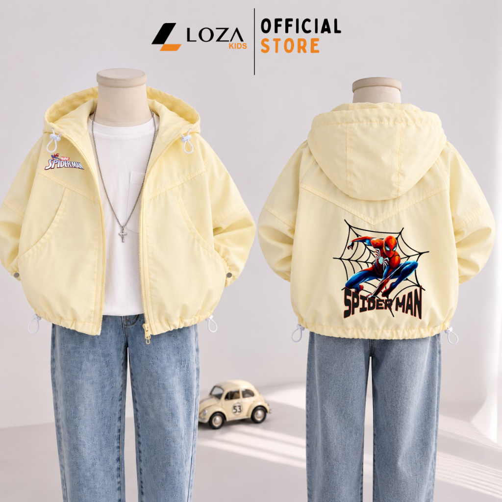 Áo gió bé trai hình Marvel, Spiderman- Loza Kids TA45-J001_thumbnail_6