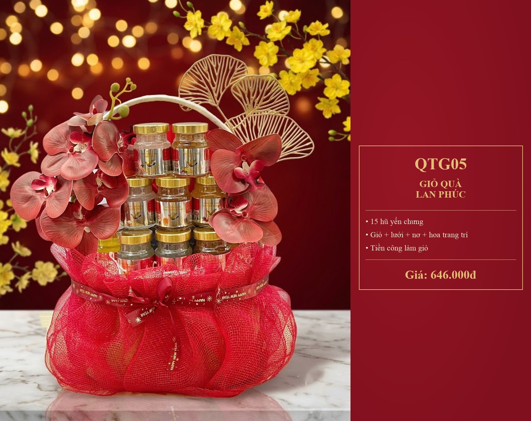 [QT40] GIỎ QUÀ LAN PHÚC