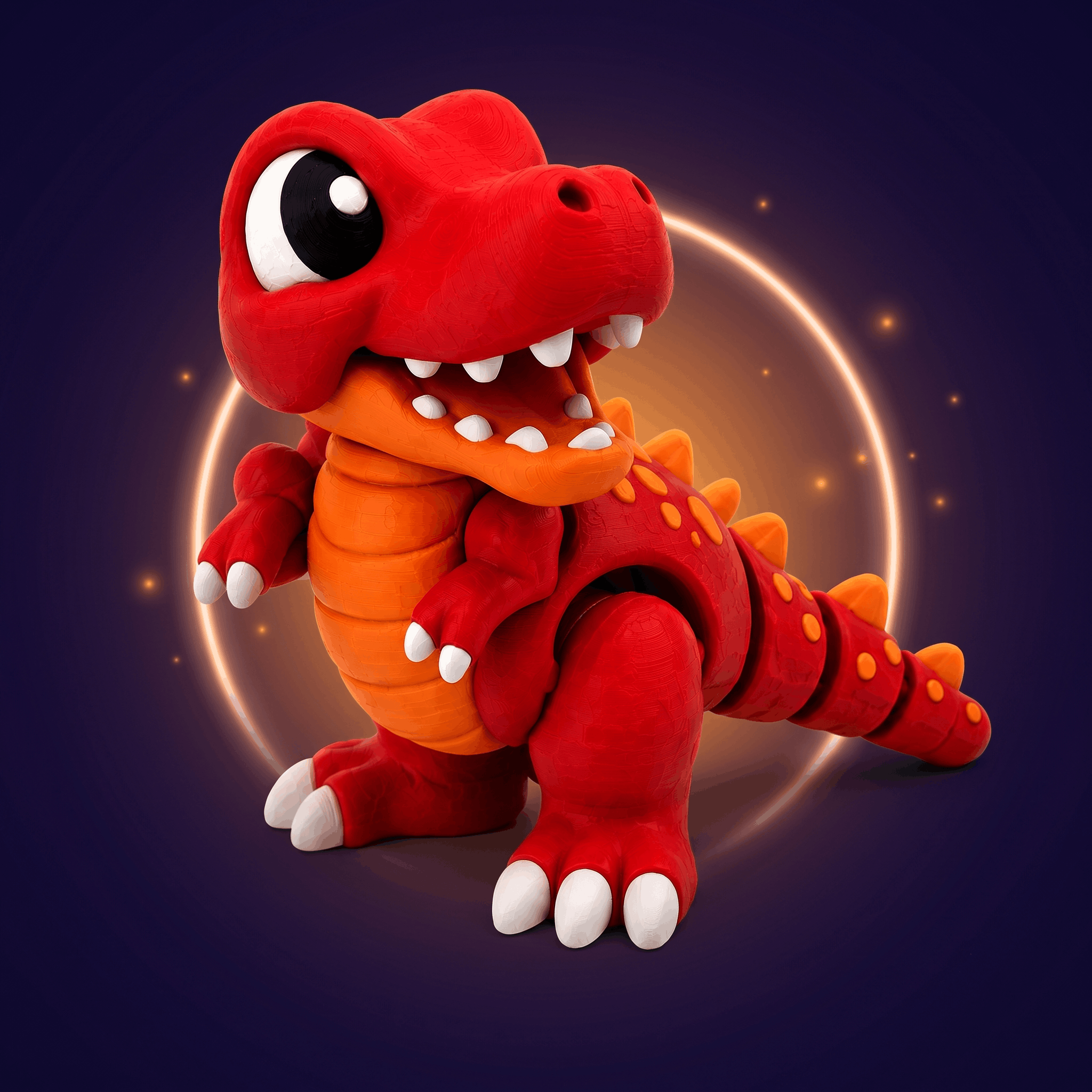 Khủng Long T-Rex In 3D Khớp Cử Động Aven3d